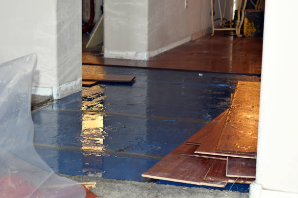 Professional Water Damage Restoration technician working in Bowdoinham, ME